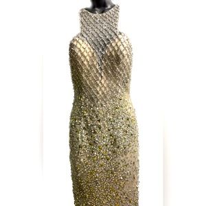 Beautiful Custom Crystal Party Dress